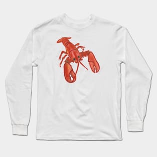 Cute Lobster Drawing Long Sleeve T-Shirt